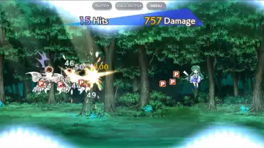 Capture d'écran de Touhou LostWord 9