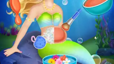 Capture d'écran de Newborn mermaid baby care game 3