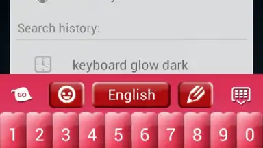 Capture d'écran de Pink Keyboard Hearts Glow 4