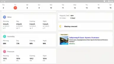 Capture d'écran de Yandex.Weather 4