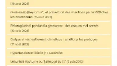 Capture d'écran de Application Prescrire 6
