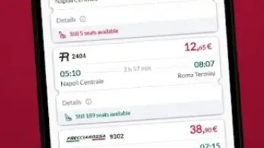 Capture d'écran de Trenitalia 4