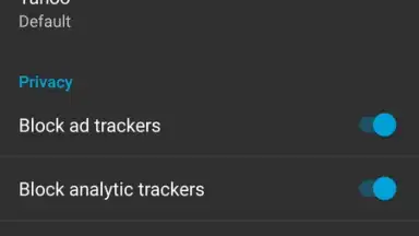 Capture d'écran de Firefox Focus 6