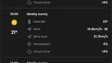 Capture d'écran de Clima – Weather Forecast 6