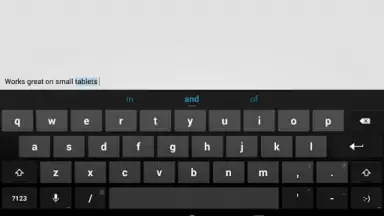 Capture d'écran de Android Keyboard (AOSP) 1