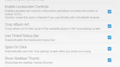 Capture d'écran de Shuttle Music Player 3
