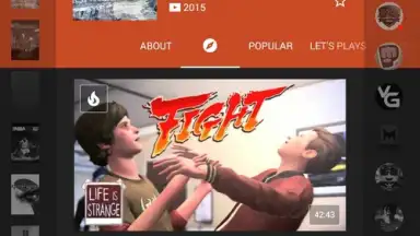 Capture d'écran de YouTube Gaming 1