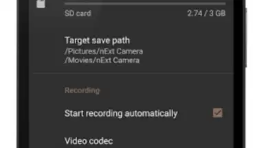Capture d'écran de nExt Camera 4