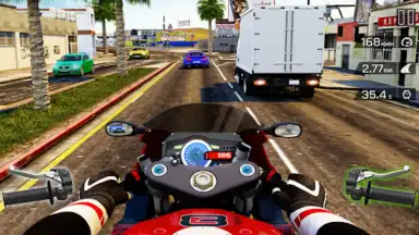 Capture d'écran de Highway Bike Riding Simulator 2