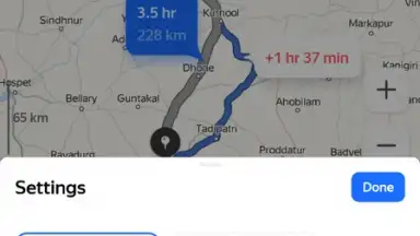 Capture d'écran de Yandex Navigator 3