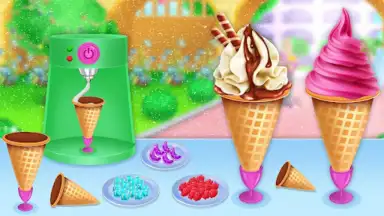 Capture d'écran de Ice Cream Shop Cone Maker Game 4
