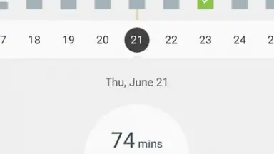 Capture d'écran de Samsung Health (Android Wear) 1