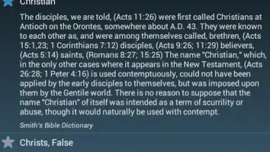 Capture d'écran de The Bible Dictionary 9