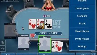 Capture d'écran de Texas Hold'em Poker: Pokerist 8