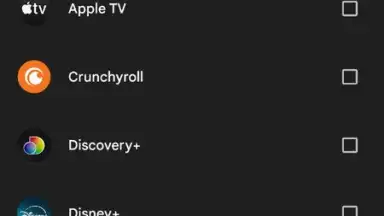 Capture d'écran de Google TV 10