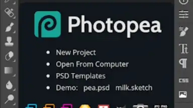 Capture d'écran de Photopea 6