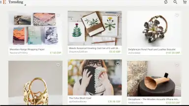 Capture d'écran de Etsy 1