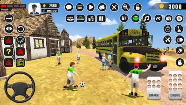Capture d'écran de Offroad School Bus Driver Game 6