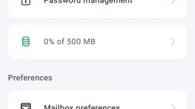 Capture d'écran de Proton Mail 12