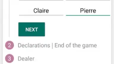 Capture d'écran de Belote Score 7