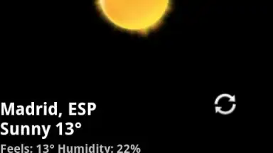 Capture d'écran de Rings Digital Weather Clock 3