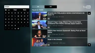 Capture d'écran de YouTube for Google TV 3