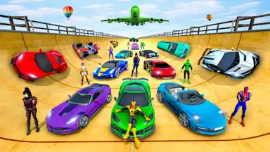 Capture d'écran de Superhero Car Stunt- Car Games 5
