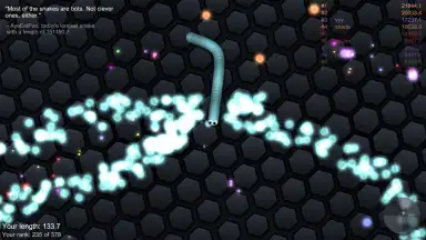 Capture d'écran de slither.io 12