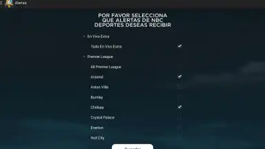 Capture d'écran de Telemundo Deportes 12