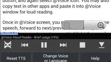 Capture d'écran de Voice Aloud Reader 2