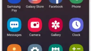 Capture d'écran de Samsung One UI Home 4