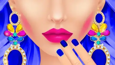 Capture d'écran de Blue Princess Makeup Salon Games For Girls 3