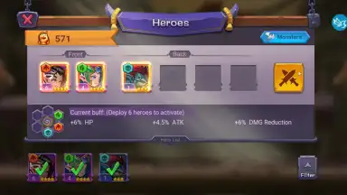 Capture d'écran de Tap Heroes: Clicker War 8