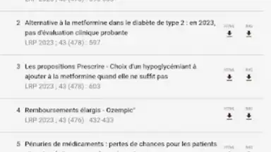 Capture d'écran de Application Prescrire 5