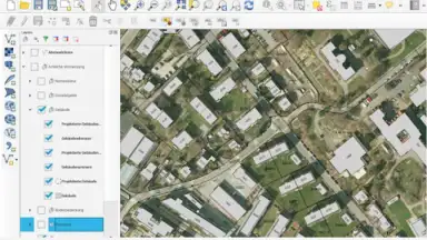 Capture d'écran de Qgis 2