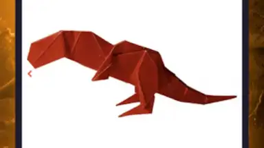 Capture d'écran de Origami dinosaurs paper shapes 14