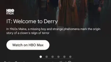 Capture d'écran de Google TV 1