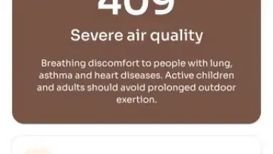 Capture d'écran de AQI(Air Quality Index) 1