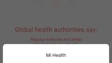 Capture d'écran de Mi Health 2