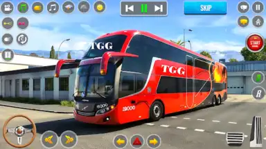 Capture d'écran de Bus Driving: Real City Bus 1