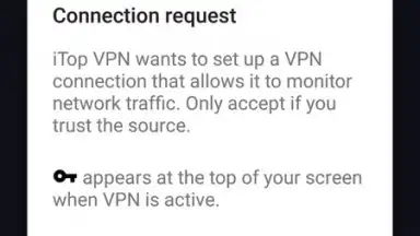 Capture d'écran de iTop VPN 5