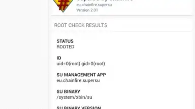 Capture d'écran de Root Check 2