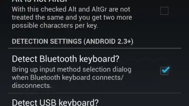 Capture d'écran de External Keyboard Helper Demo 4