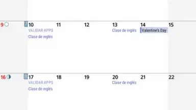 Capture d'écran de aCalendar 10