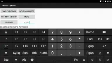 Capture d'écran de Hacker's Keyboard 1