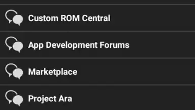 Capture d'écran de xda Forums 4