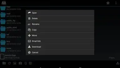 Capture d'écran de cPWebDisk 3
