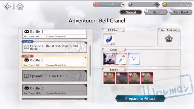 Capture d'écran de DanMachi BATTLE CHRONICLE 5