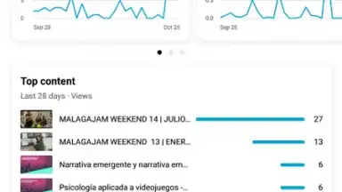 Capture d'écran de YouTube Studio 9