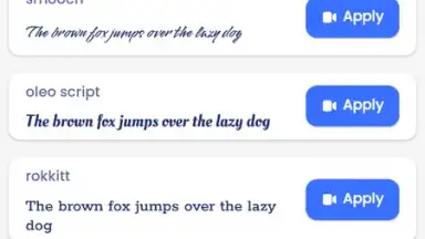 Capture d'écran de Font Keyboard 2